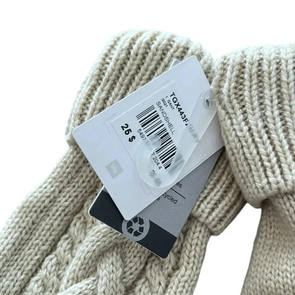 5/20$ NWT ⚡️HOST PICK⚡️Tag sandshell pair of knitted gloves size small medium - Picture 4 of 8